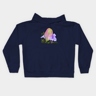 Pink Quill, Blue Flowered Torch,Tillandsia Kids Hoodie